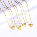 Stainless Steel Laser-Engraved Heart Pendant Necklace