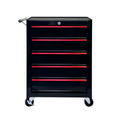 5 Drawer Rolling Tool Chest, Ball Bearing Slides, Steel Storage For Garage And Workshop