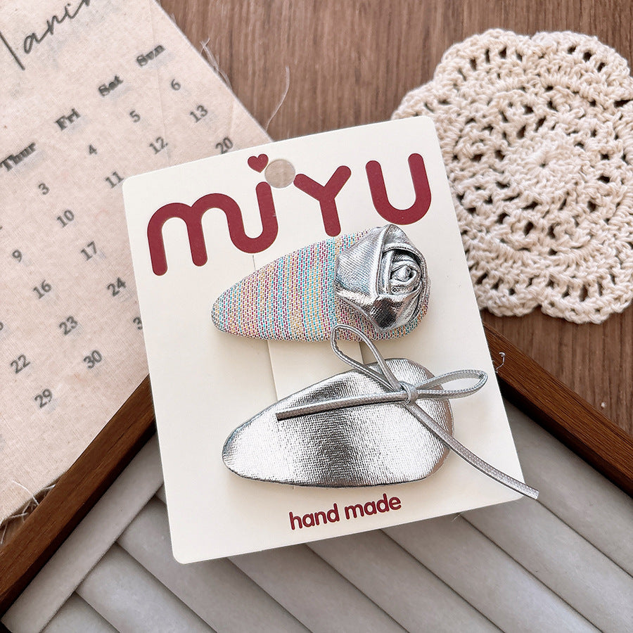 Versatile Childrens Hair Clip Made Of Leather