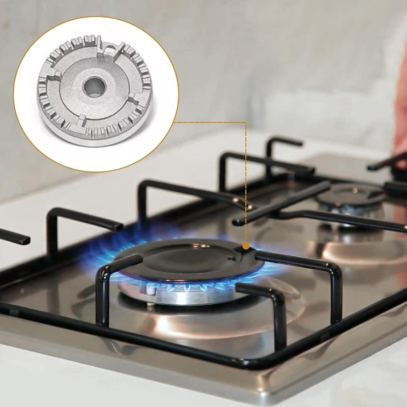 5Pcs Set Cooker Oven Gas Hob Rapid Burner Caps Crown Ring Tops Kit Flame Cover