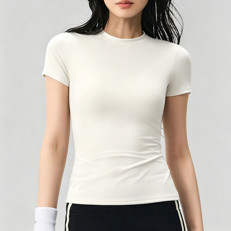 Womens Tightfitting Short Sleeve Yoga Top