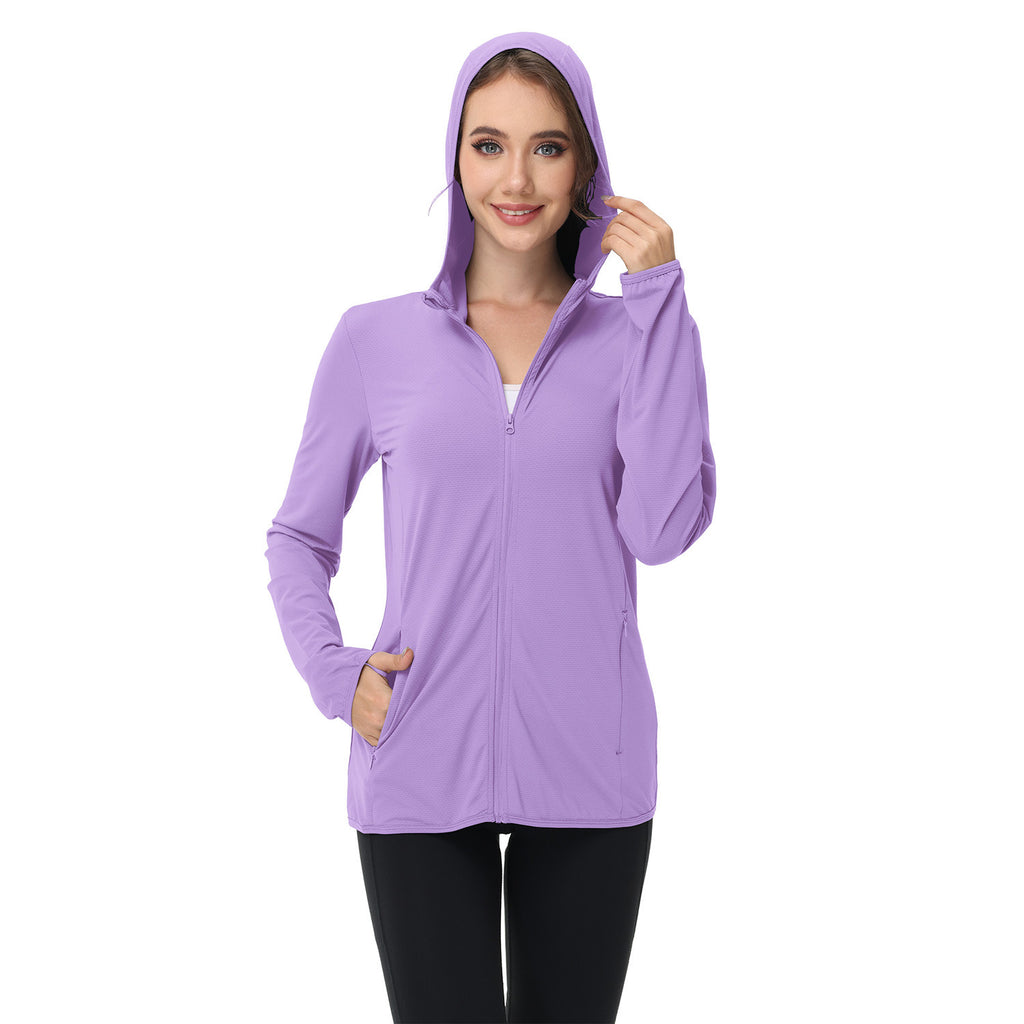 Summer Womens Sun-protective Clothing Plus-size Womens Lightweight Jacket