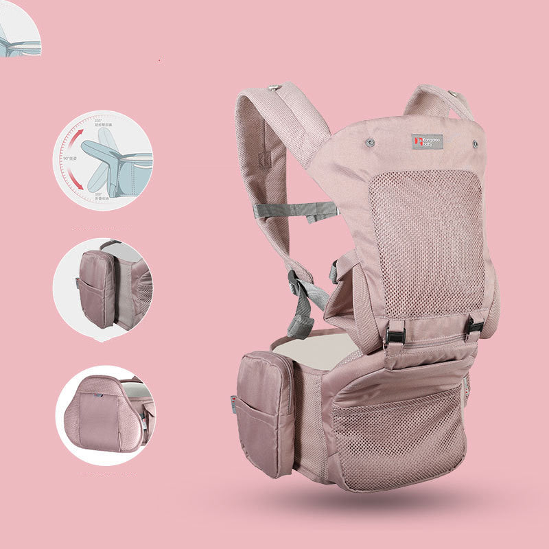 Fashionable Double-shoulder Baby Three-in-one Function Front Hold Light Sling