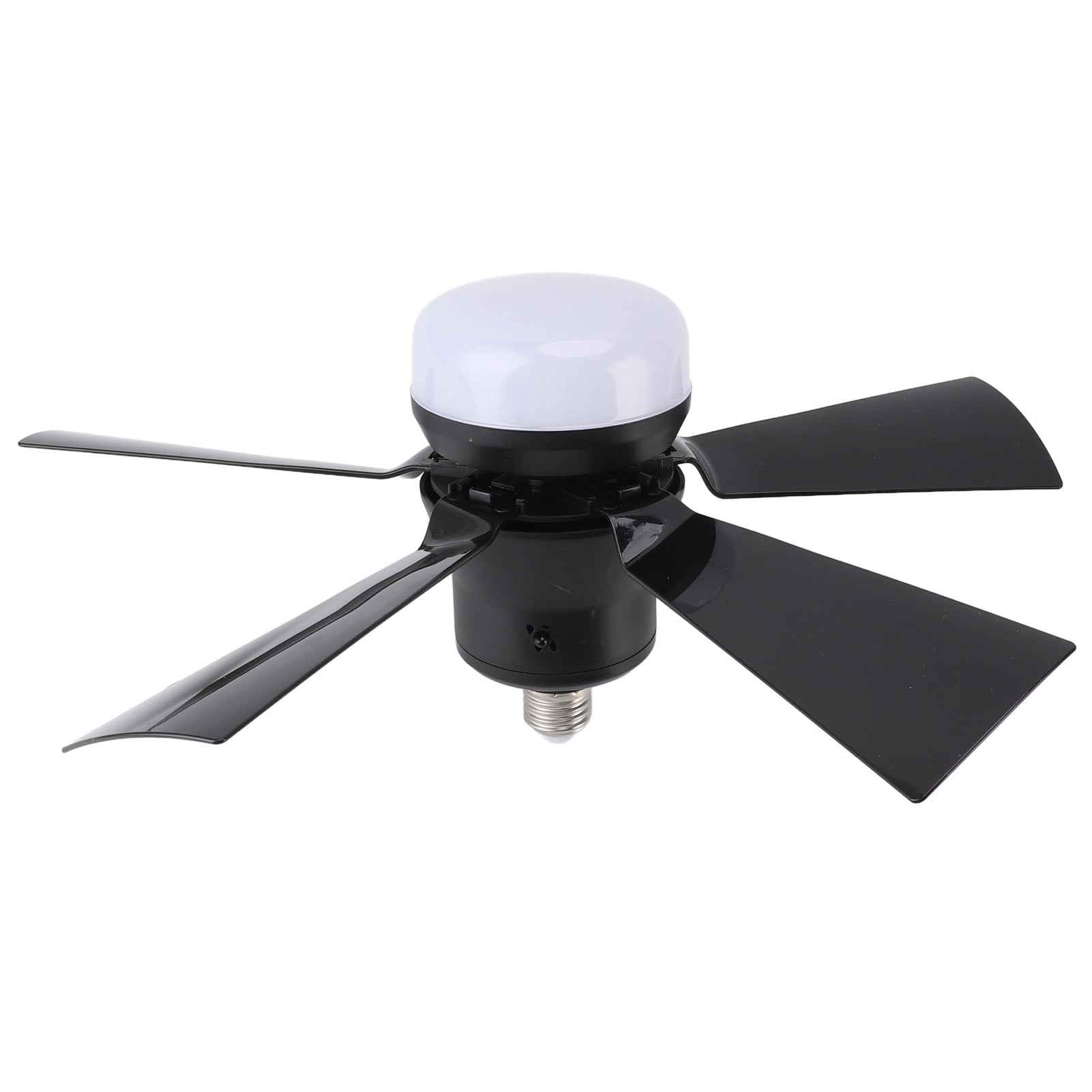 Ceiling Fan Light Dimmable 3 Color Temp 3 Wind Speed 1H 2H 4H Timer E26 Small Fan Lamp With Remote For Bedroom Kitchen 85‑265V Black