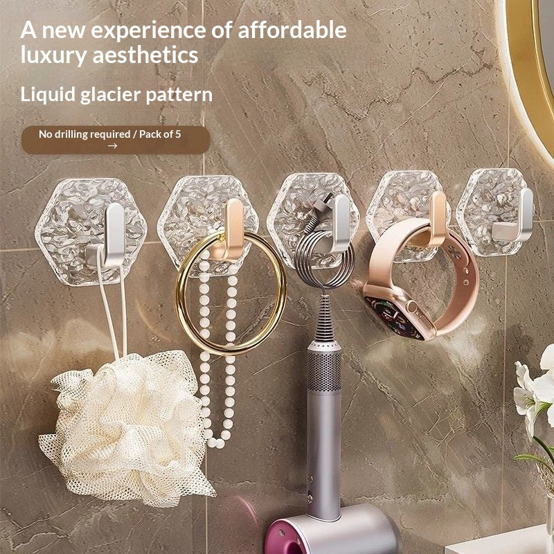 Bathroom Punch-free Corrugated Hexagonal No-mark Hook