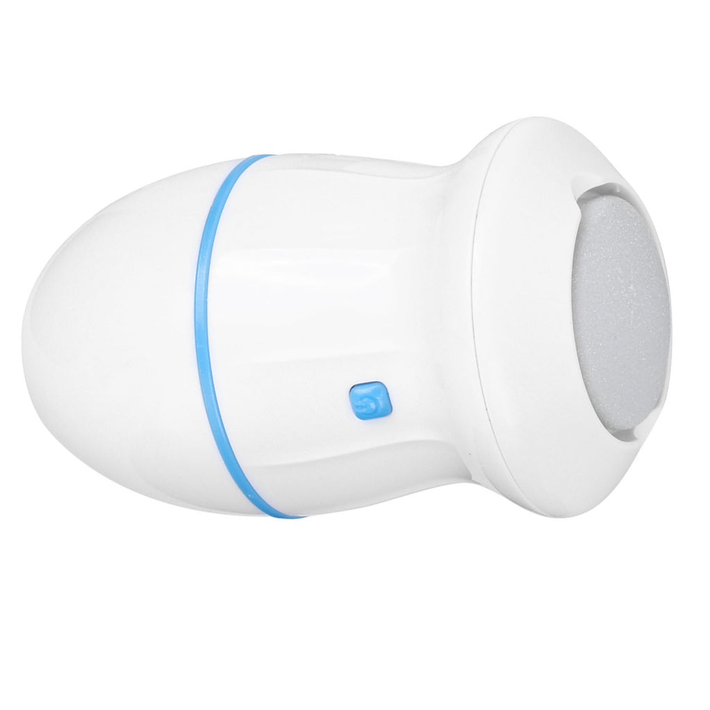Battery Type Electric Foot Grinder Callus Dead Skin Remover Vacuum Foot File Pedicure Tool(White Blue )