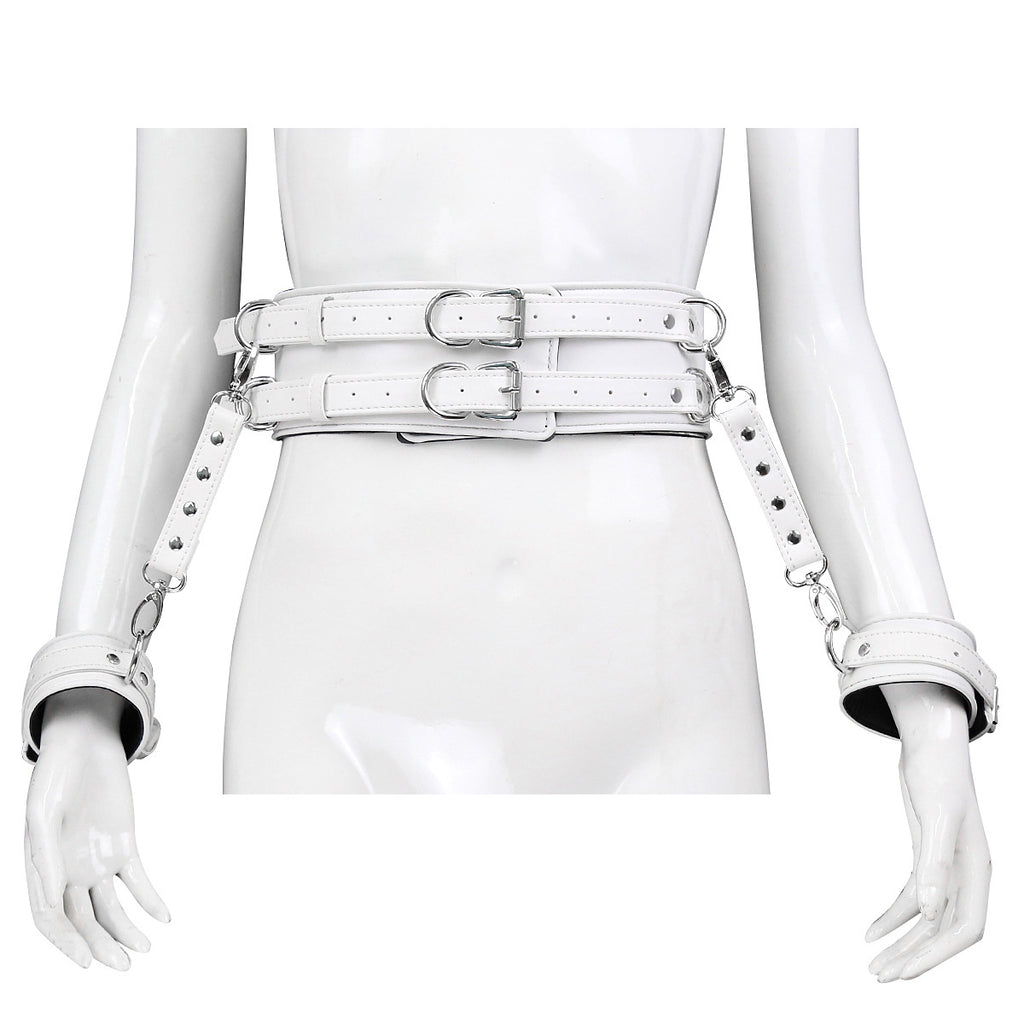 Men's And Women's Fashion Leather Handcuffs Girdle Tool