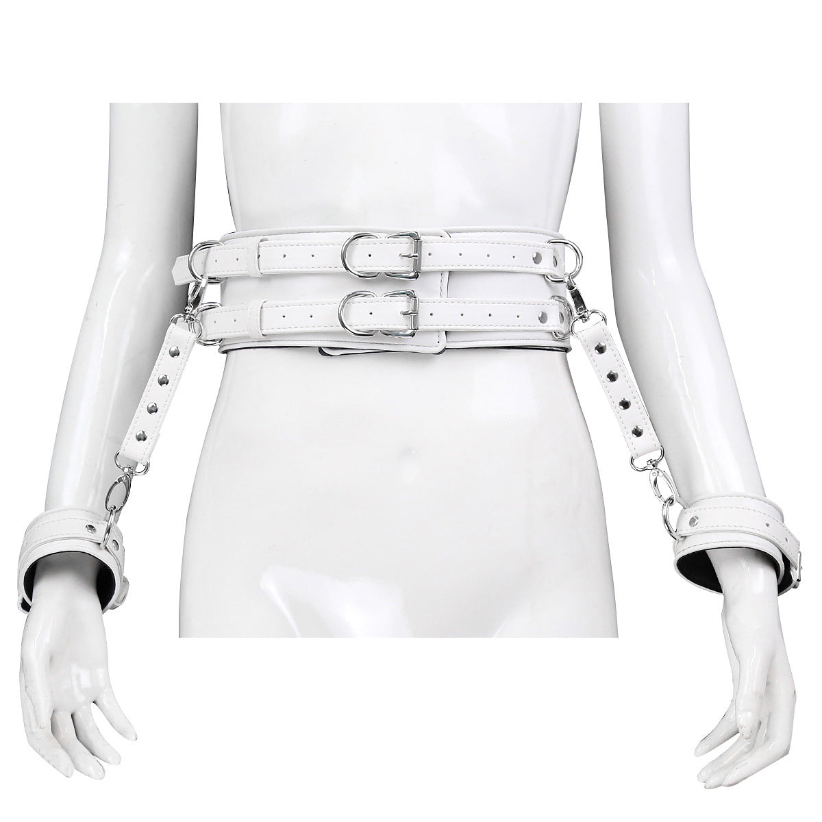 Men's And Women's Fashion Leather Handcuffs Girdle Tool