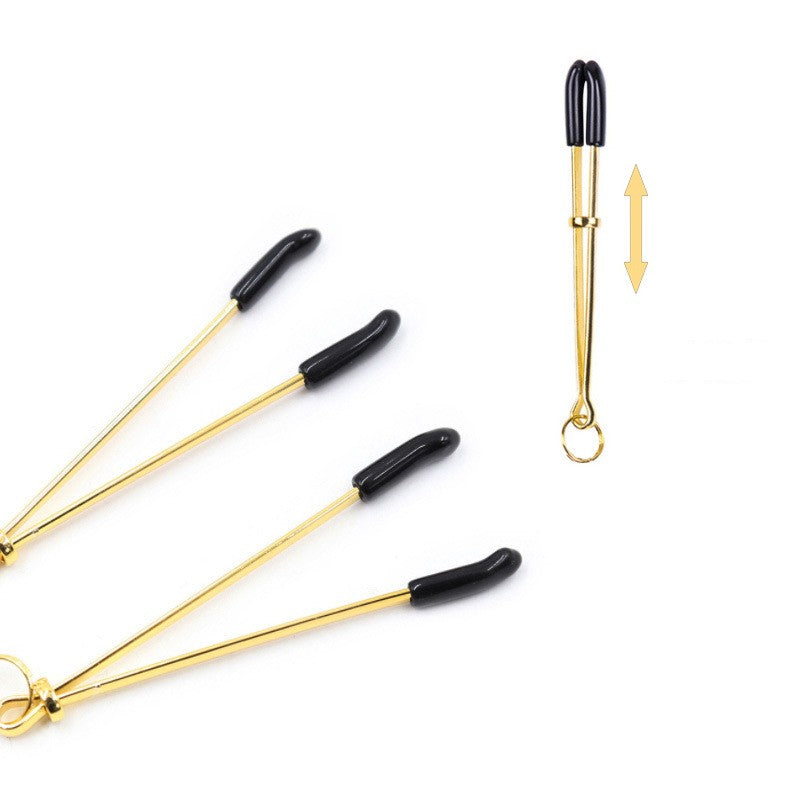 Metal Breast Clip Champagne Gold