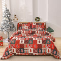 Christmas Red Plaid Pattern Three-piece Set