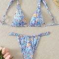European And American Multi-color Two-piece Swimsuits Womens Bikinis