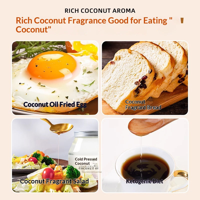 Cold-pressed Coconut Oil For Cooking Hair Care And Mouthwash