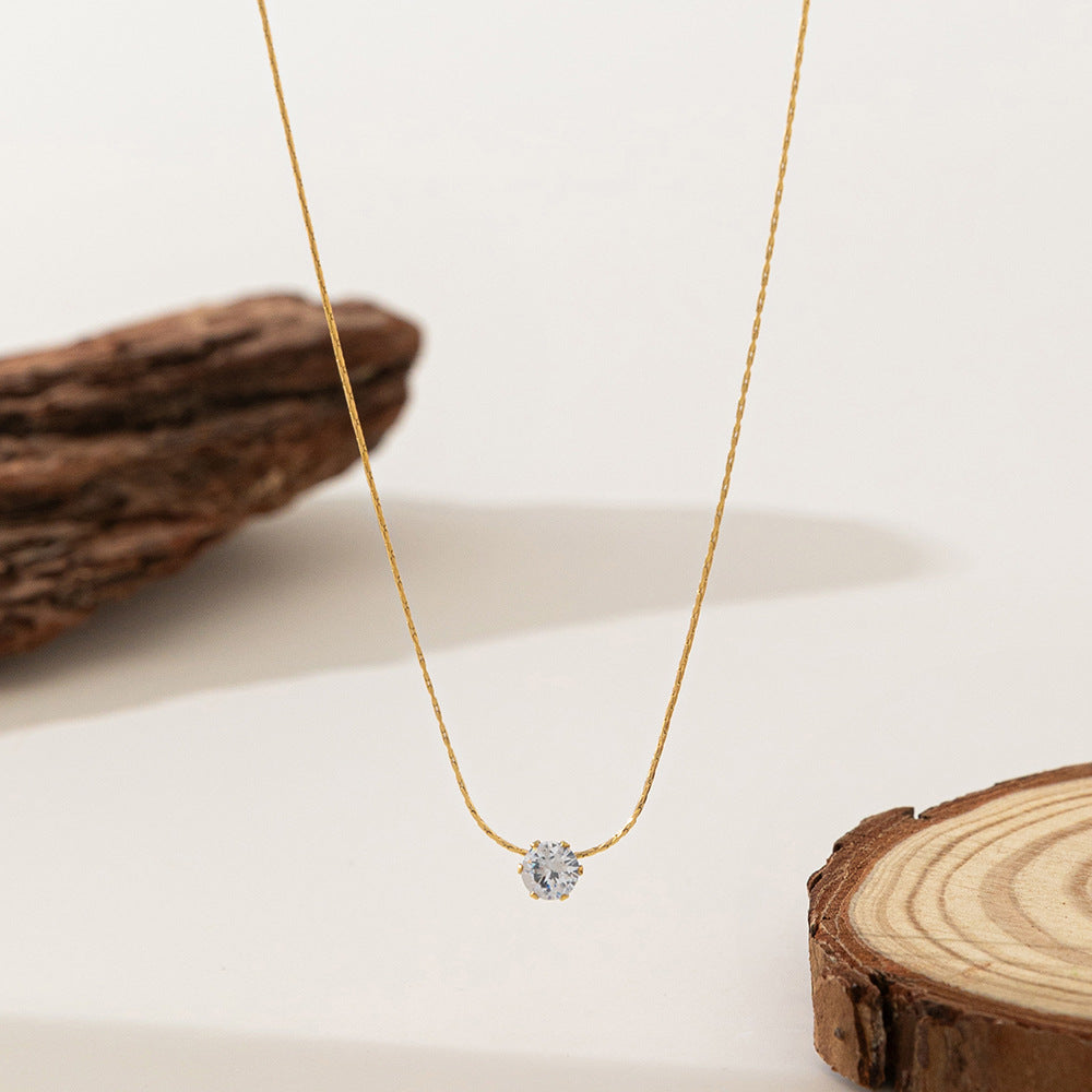 Claw Drill Pendant Necklace For Women
