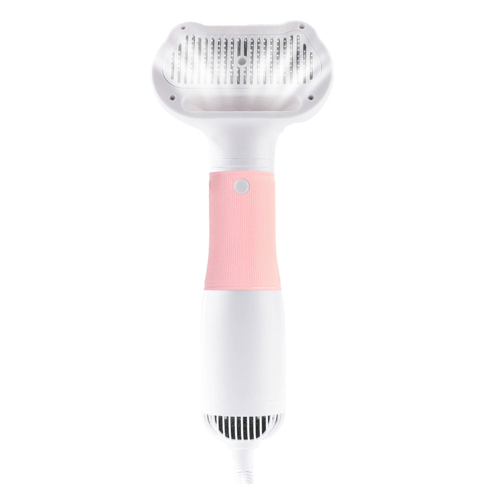 3 In 1 Pet Hair Dryer Brush Powerful Airflow Temperature Control Dog Blow Dryer For Home Use Pink