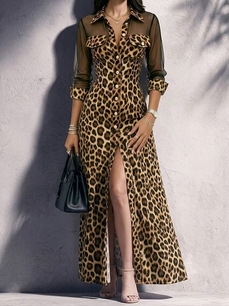 Fashionable Casual Split Womens Dress