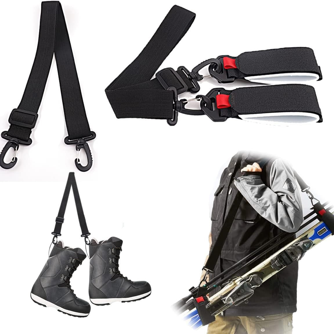 Factory Wholesale Ski Straps Handheld Bindings For Securing Two Pairs Of Skis
