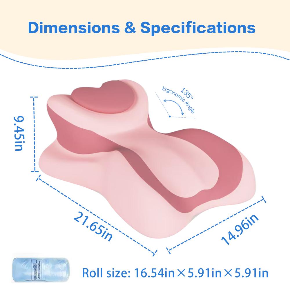Ergonomic Heart-shaped Memory Foam Chest Support Pillow, Cute Backrest Cushion To Relieve Pressure,Self-pickup Only
