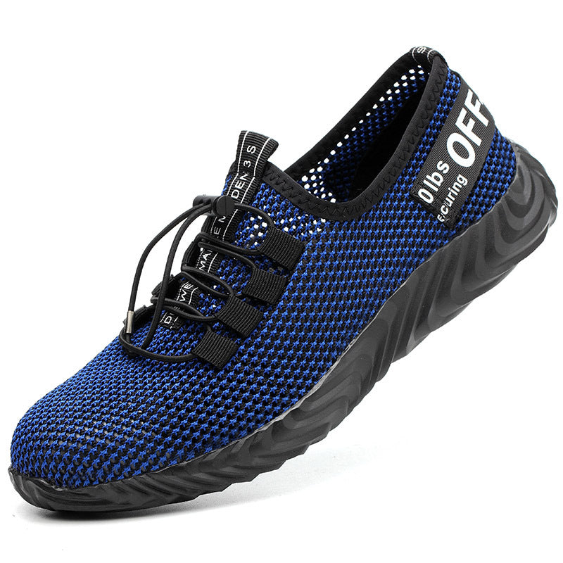Summer Lightweight Steel-toe Crush- And Puncture-resistant Fashionable Breathable Safety Shoes
