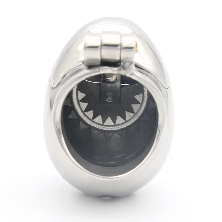 New Male Stainless Steel Full-encircle Weight-bearing Egg-type Chastity Lock