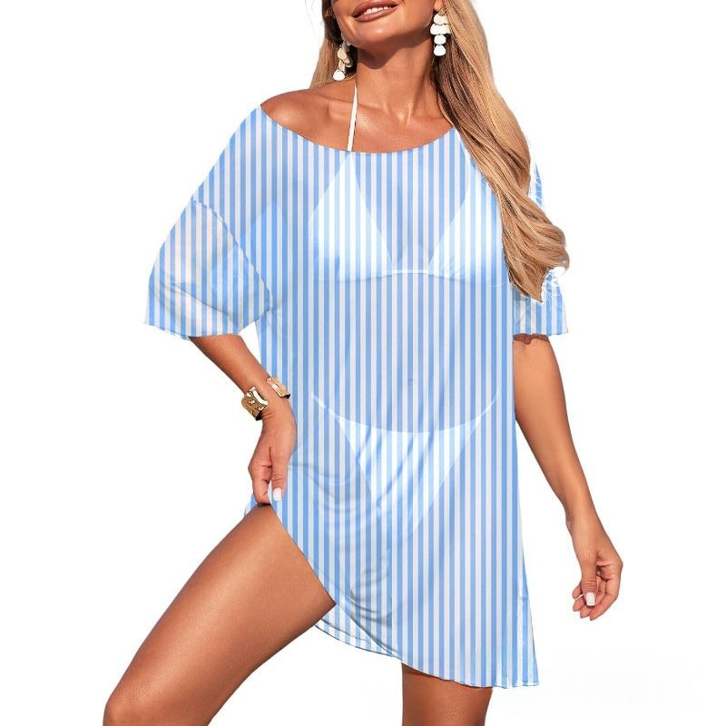 Womens Swimsuit Sheer Mesh Sun-Protective All-Match Cover-Up