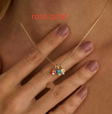 Luxury-Style Birthstone Pendant Necklace