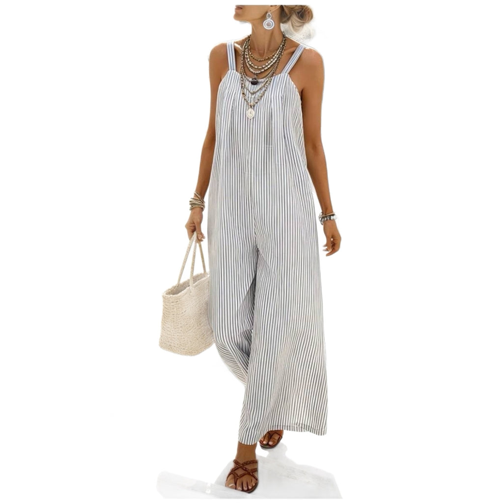 New Striped Strap Sleeveless Dress For Women