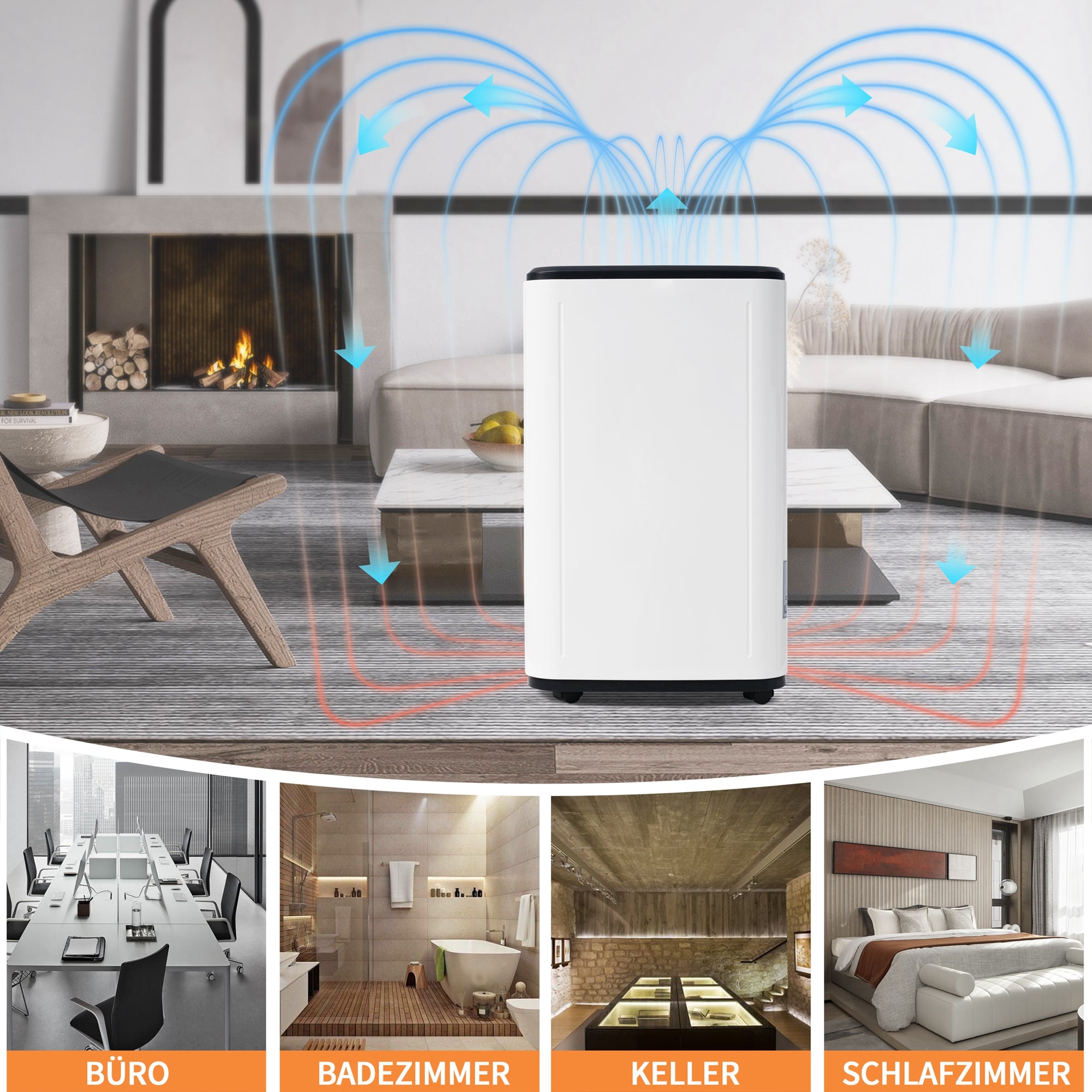 25L Day Dehumidifier For 3-in-1 Dehumidifier, Air Purifier, And Laundry Dryer  6L Water Tank, 24-Hour Timer, Mold And Moisture Resistant  LED Display