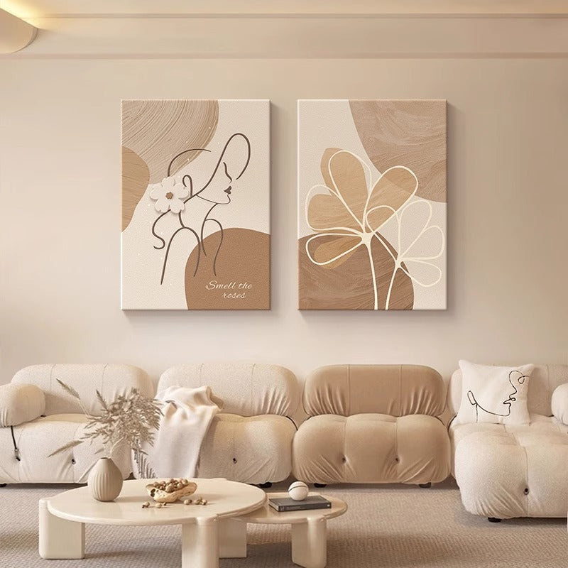 Minimalist Modern Bedroom Bedside Decorative Painting