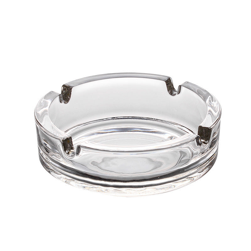 Simple Transparent Round Glass Ashtray