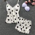 Lace Polka Dot Cuff Shorts