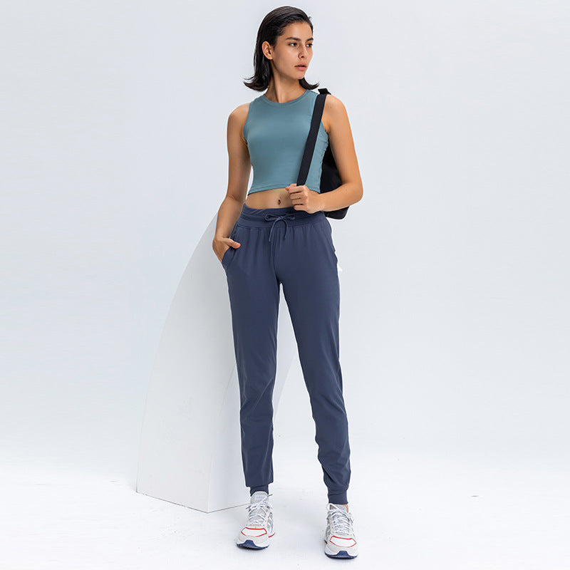 Women's quick-drying elastic running fitness pants