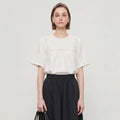Embroidered Hollow-Out Linen Shirt For Women