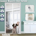 Magnetic Mosquito-proof Door Curtain, Summer Upgraded Screen Window, No Need To Drill, Mesh Curtain - Keeps Insects Out While Allowing Ventilation, Classic Style, Suitable For Bedrooms, Living Rooms,
