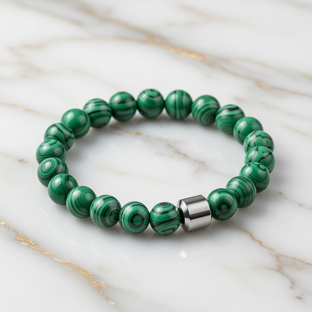 Women's Fashion Simplicity Black Tourmaline Bead Bracelet