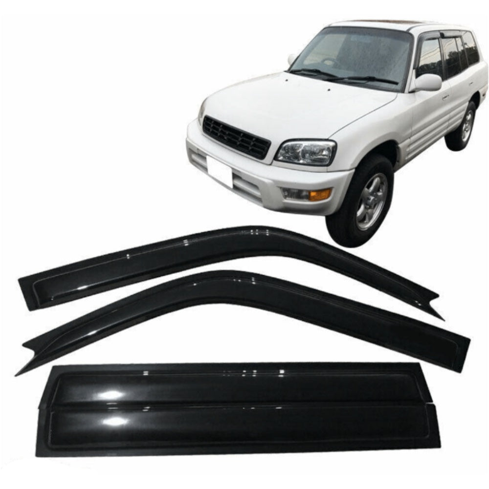 For 96-00 T Oyota RAV4 4Door Window Visor Vent Sun Rain Deflector Guard 4PCS Set