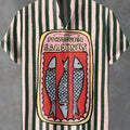 Men's Digital Printed Stand Up Collar Short Sleeved Shirt