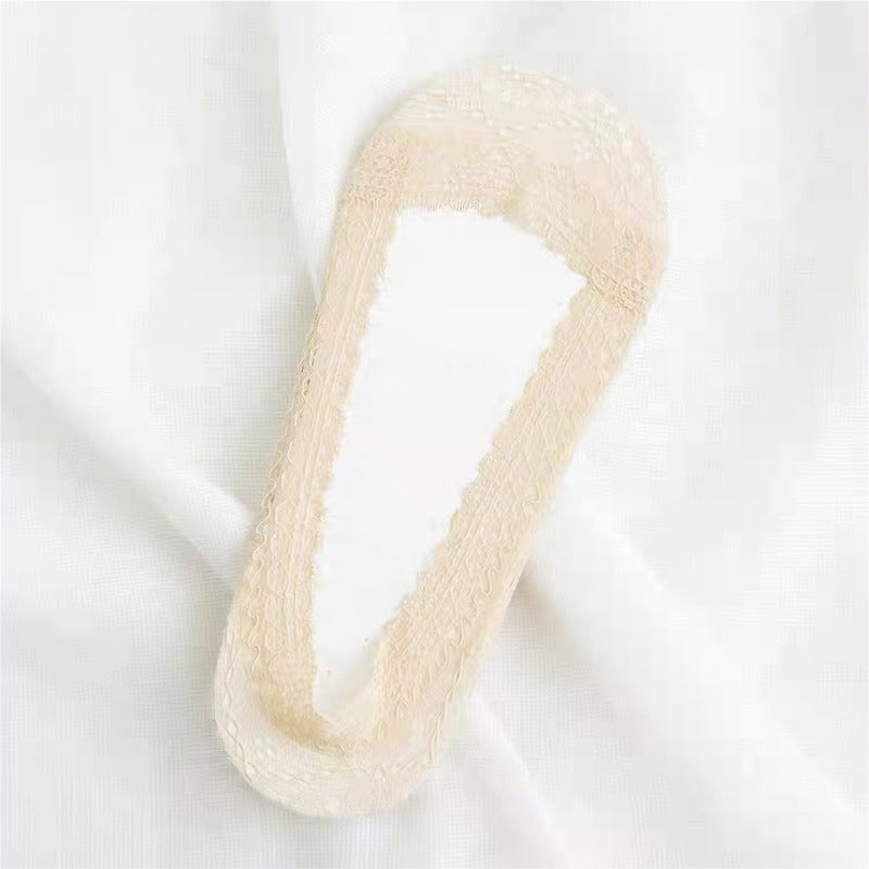 Lace Boat Socks  Two Pairs, Cleverly Blending Lace Lace And Boat Sock Design, Skin Friendly And Breathable, Versatile Yet Exquisite