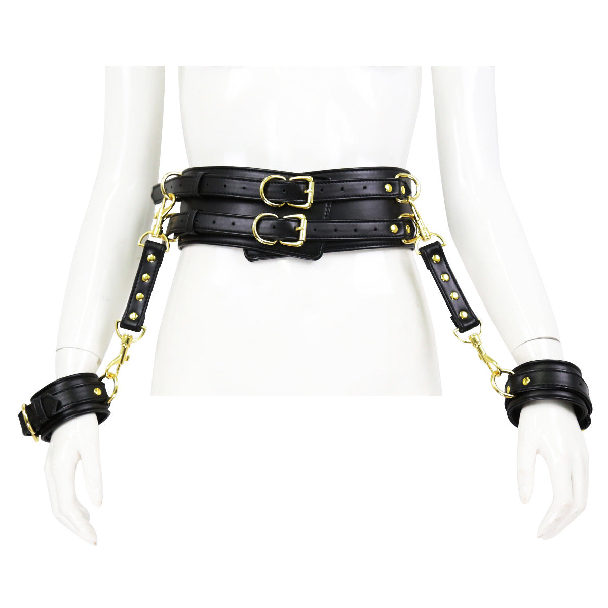 Men's And Women's Fashion Leather Handcuffs Girdle Tool