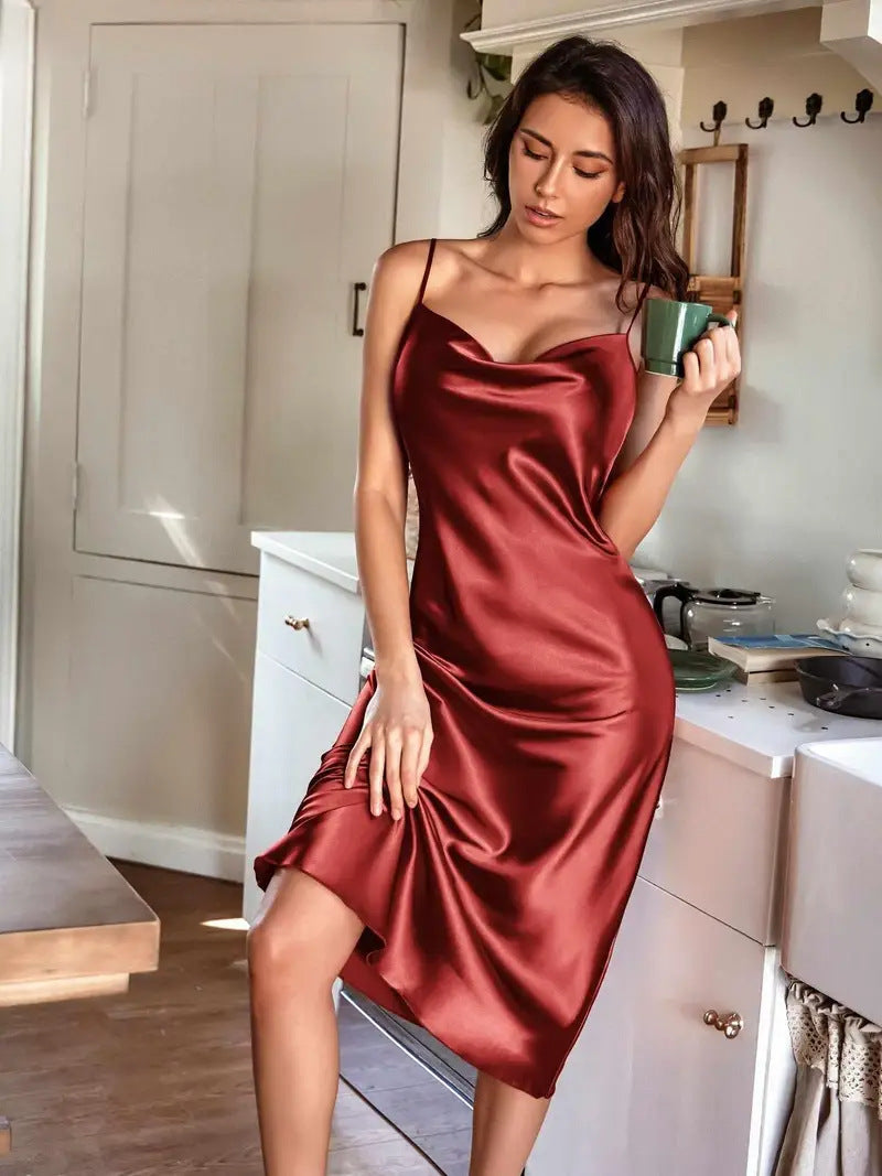 Elegant Fashionable One-piece Dress With Straps Summer Evening Gown