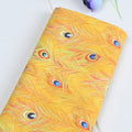 Plain Digital Cotton Fabric Scandinavian Golden Feather