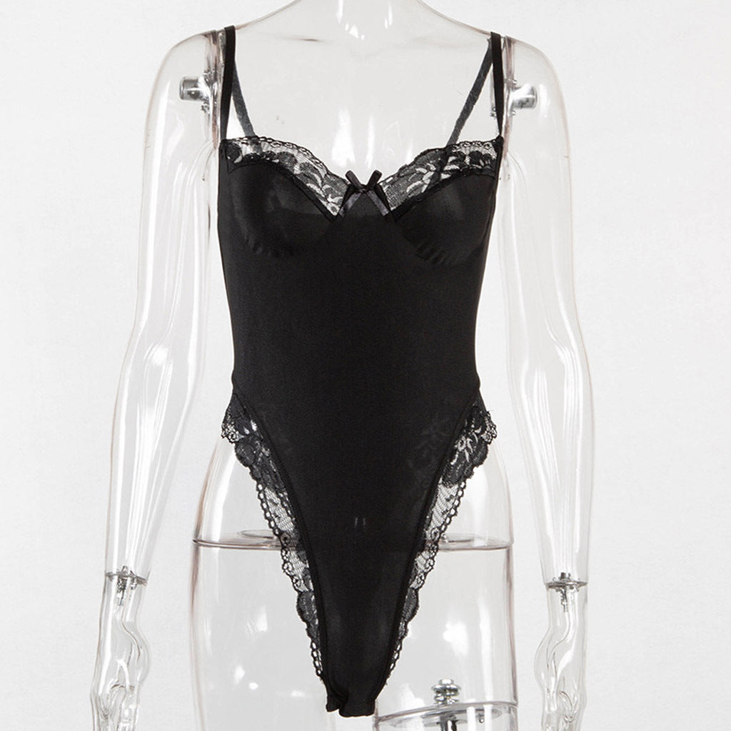 Sexy Women's Underwear Lace Top Sexy One-piece