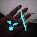 Vintage Metal Luminous Feather Flying Dragon Bookmark