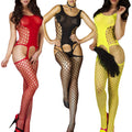 Black Silk Sling Leaking Milk Sexy Stockings Transparent Hollow Pajamas