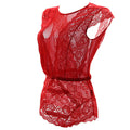 European And American New Style Sexy Pajamas Big V Lace