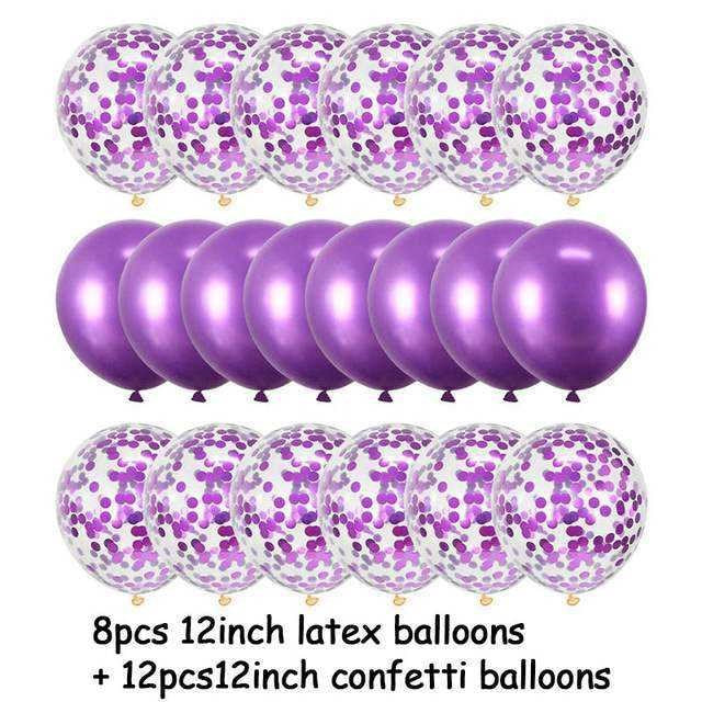 Amazon Rose Gold Confetti Balloons 20 Pack