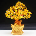 Mingwang Crystal Tree Topaz Tree Crafts Home Wine Cabinet Decorations Desk Small Decorations