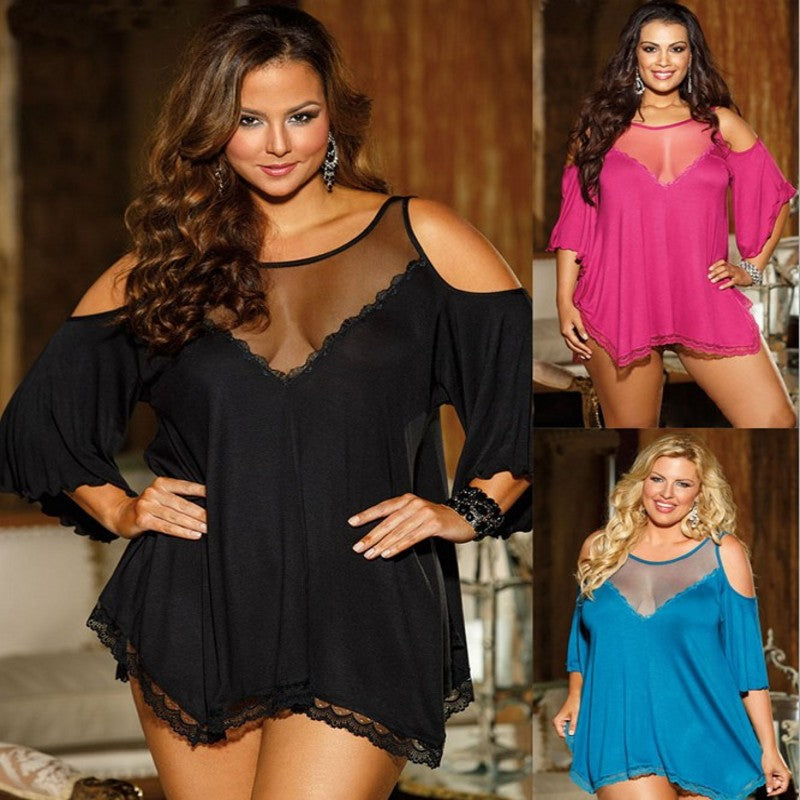 Foreign Trade EEuropean And American Sexy Underwear, Large Size Sex Appealing Pajamas Nightdress, AliExpress Supply Wholesale On Behalf Of
