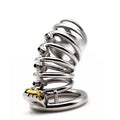 Men's Metal Cb Lock Chastity Pant Belt Screw Stimulation Toy
