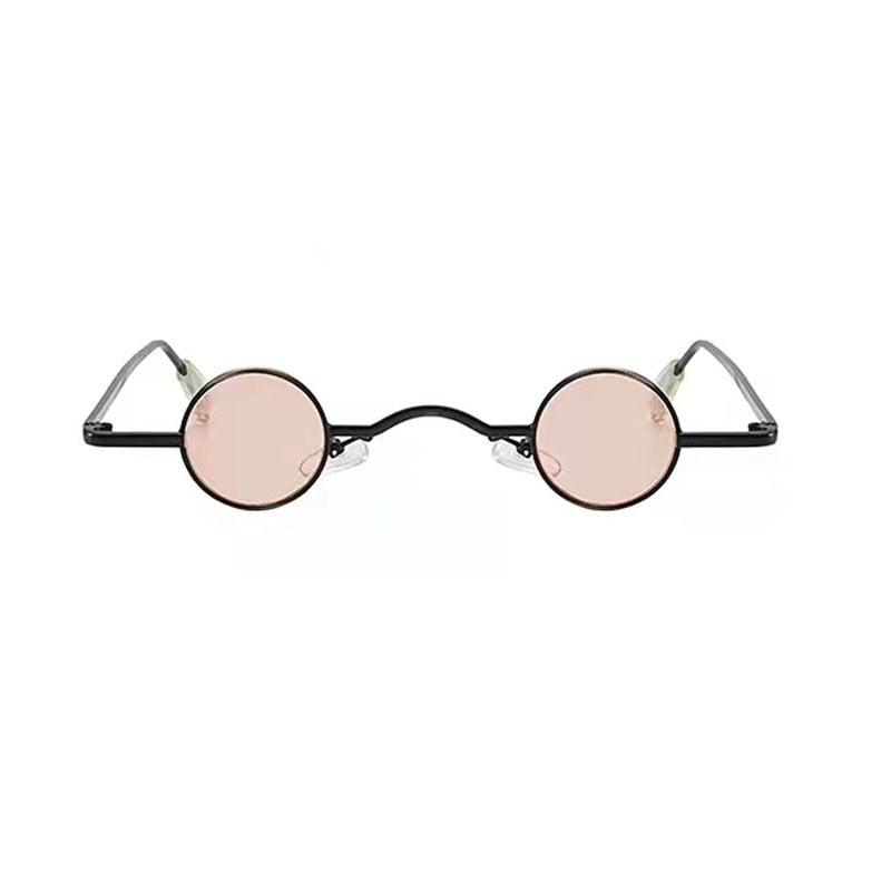 New Retro Round Eye Prince Mirror Small Frame