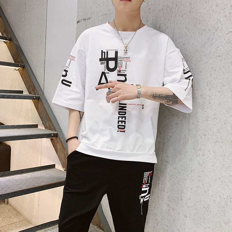 Loose And Versatile Half Sleeve Fashion Thin Short Sleeve
